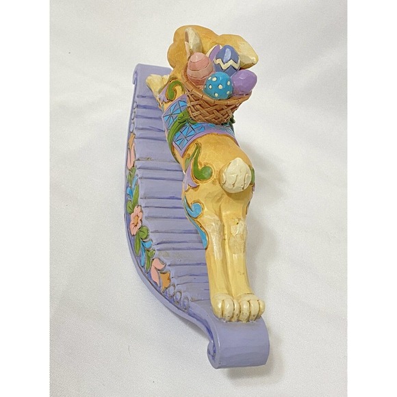 Jim Shore Heartwood Creek 'Easter Eggs-capades' Bunny On Rocker 6008404 - Picture 4 of 4
